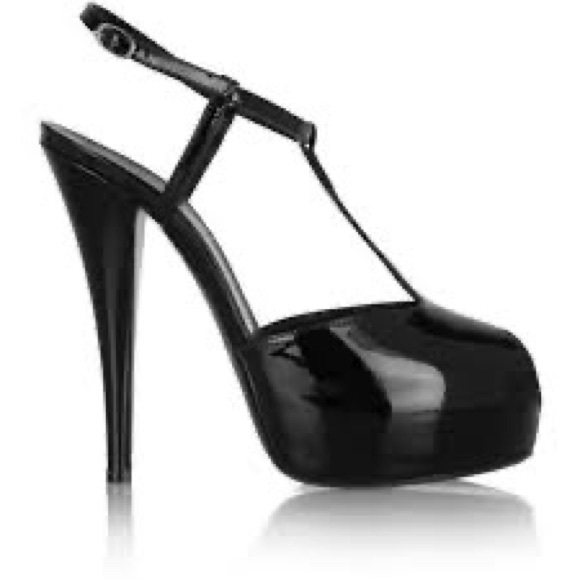 Giuseppe Zanotti Shoes - Giuseppe Black Patent Leather T-Strap Platforms Sz 40 (Gently Used)